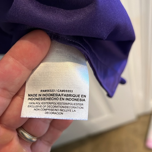 Nike LSU Tigers Dri-fit Short Sleeve Golf Polo Shirt Size Large Purple - Picture 6 of 6